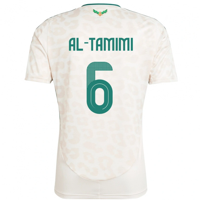 Danxen Barn Saudi-Arabia Maryam Al Tamimi #6 Hvit Bortetrøye Drakt Trøye 24-26 Skjorter T-Skjorte