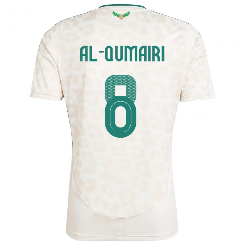 Danxen Barn Saudi-Arabia Nawaf Al Qumairi #8 Hvit Bortetrøye Drakt Trøye 24-26 Skjorter T-Skjorte