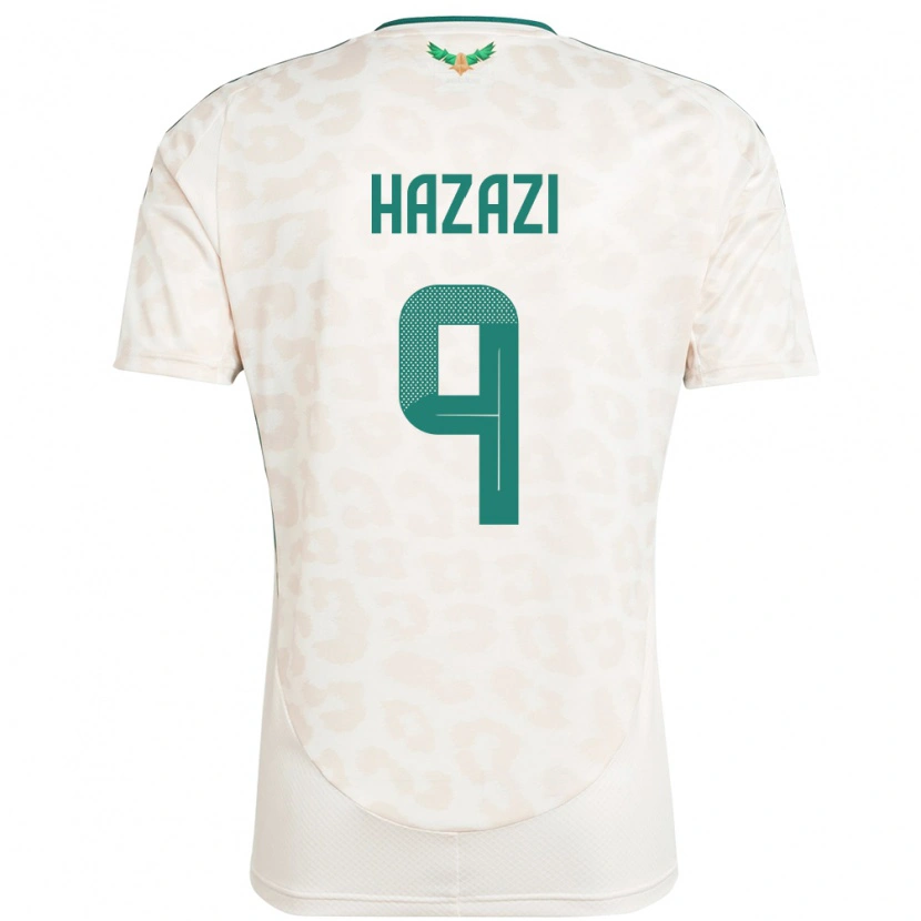 Danxen Barn Saudi-Arabia Sulaiman Hazazi #9 Hvit Bortetrøye Drakt Trøye 24-26 Skjorter T-Skjorte