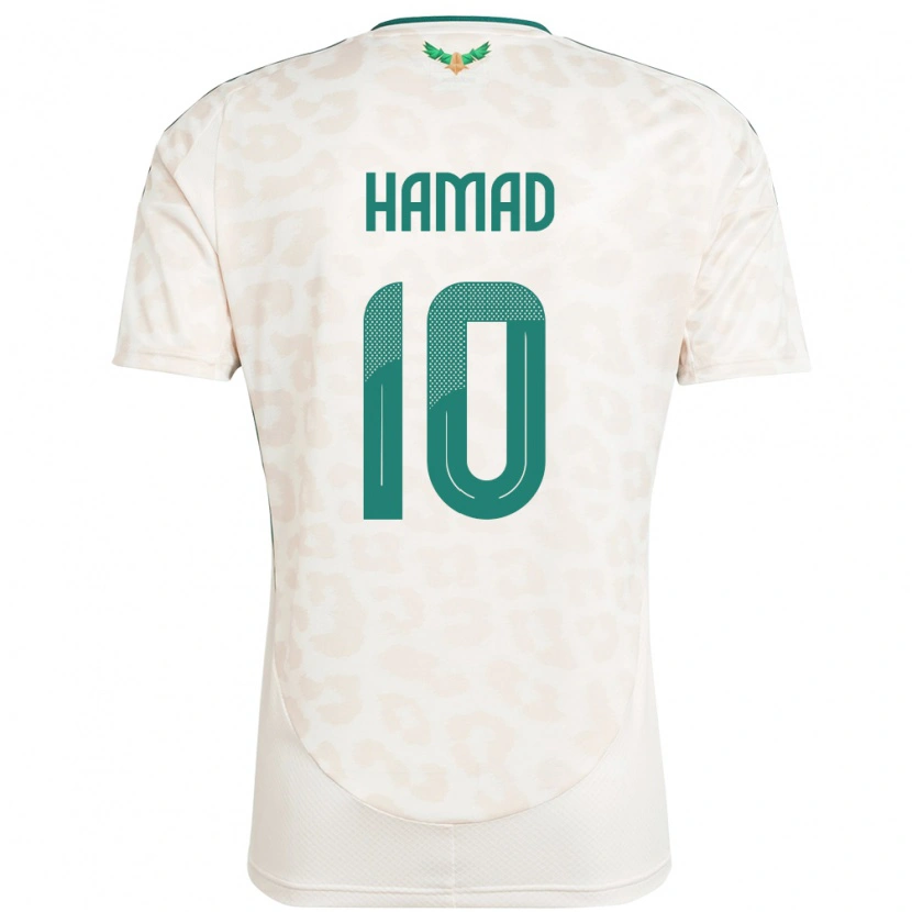 Danxen Barn Saudi-Arabia Sarah Hamad #10 Hvit Bortetrøye Drakt Trøye 24-26 Skjorter T-Skjorte