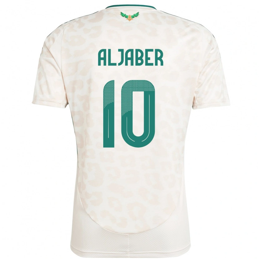 Danxen Barn Saudi-Arabia Yassen Aljaber #10 Hvit Bortetrøye Drakt Trøye 24-26 Skjorter T-Skjorte