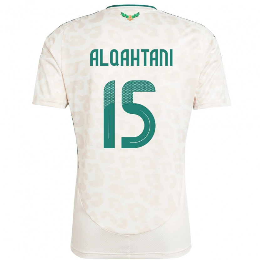 Danxen Barn Saudi-Arabia Mohammed Alqahtani #15 Hvit Bortetrøye Drakt Trøye 24-26 Skjorter T-Skjorte