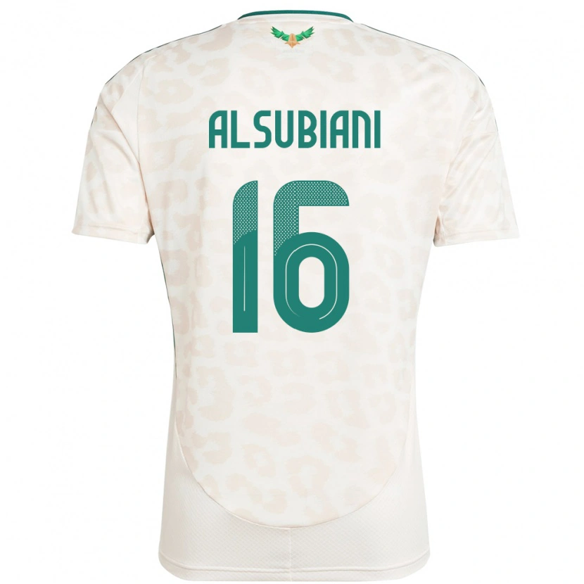 Danxen Barn Saudi-Arabia Faisal Alsubiani #16 Hvit Bortetrøye Drakt Trøye 24-26 Skjorter T-Skjorte