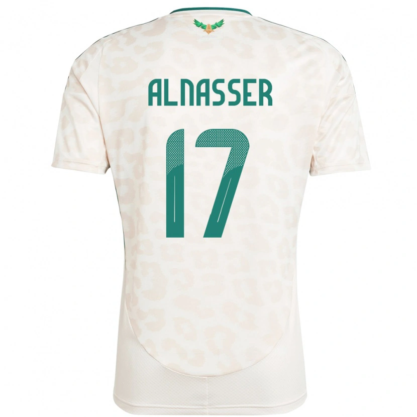 Danxen Barn Saudi-Arabia Saad Alnasser #17 Hvit Bortetrøye Drakt Trøye 24-26 Skjorter T-Skjorte