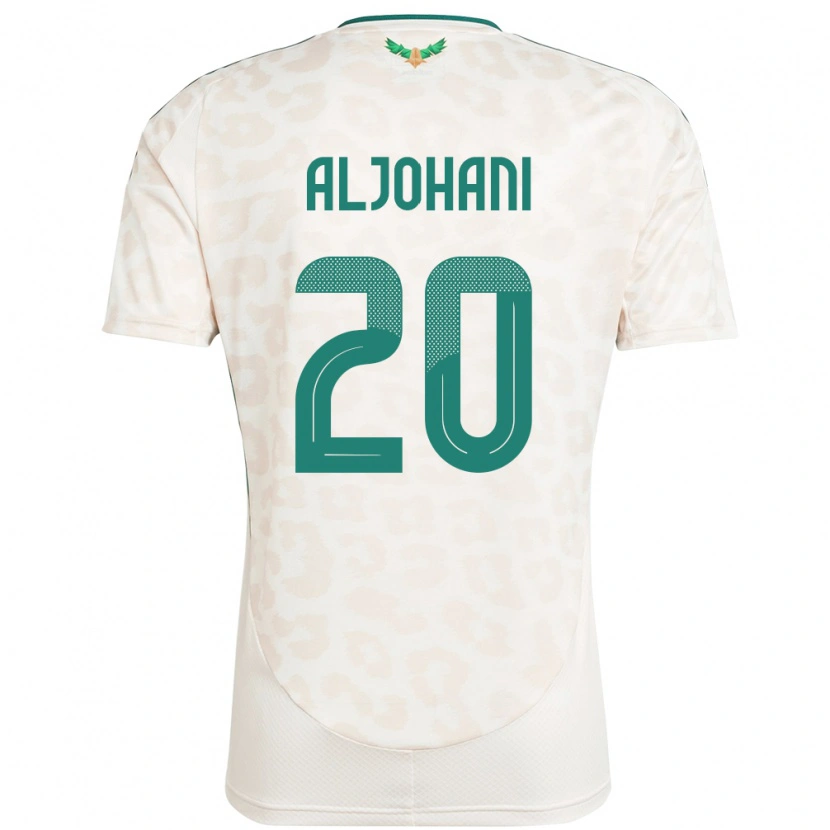 Danxen Barn Saudi-Arabia Ziyad Aljohani #20 Hvit Bortetrøye Drakt Trøye 24-26 Skjorter T-Skjorte