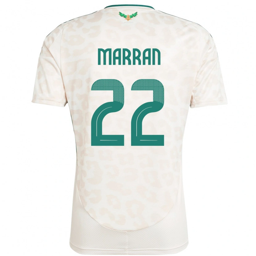 Danxen Barn Saudi-Arabia Mohammed Marran #22 Hvit Bortetrøye Drakt Trøye 24-26 Skjorter T-Skjorte