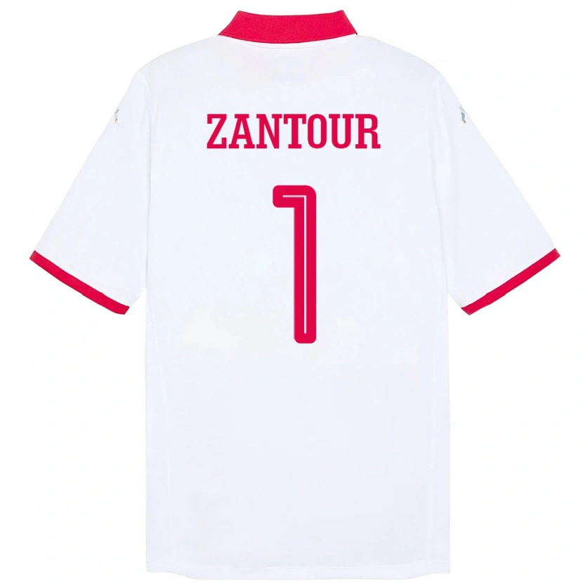 Danxen Barn Tunisia Ishak Zantour #1 Hvit Bortetrøye Drakt Trøye 24-26 Skjorter T-Skjorte