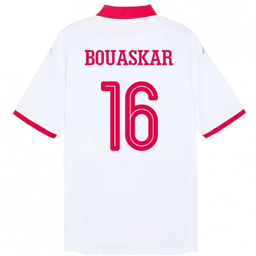 Danxen Barn Tunisia Slim Bouaskar #16 Hvit Bortetrøye Drakt Trøye 24-26 Skjorter T-Skjorte