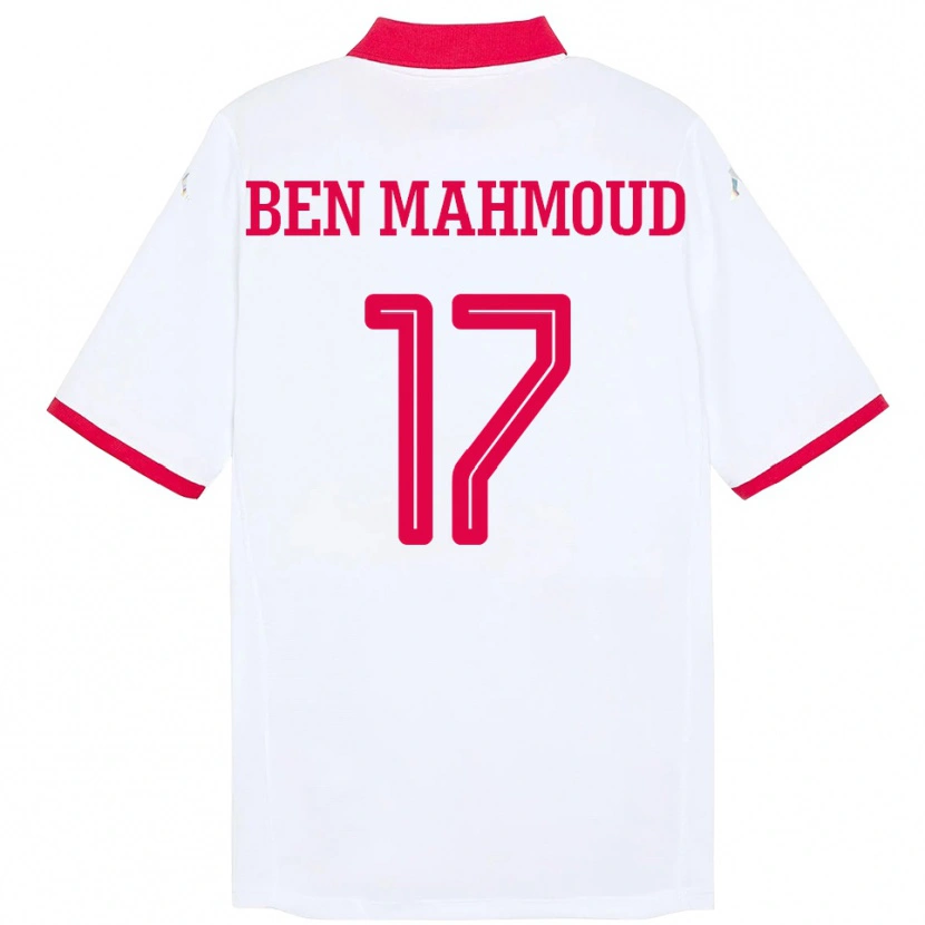 Danxen Barn Tunisia Yessine Ben Mahmoud #17 Hvit Bortetrøye Drakt Trøye 24-26 Skjorter T-Skjorte