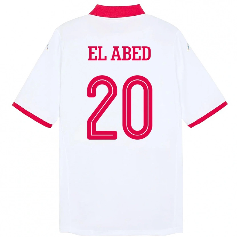 Danxen Barn Tunisia Iyed El Abed #20 Hvit Bortetrøye Drakt Trøye 24-26 Skjorter T-Skjorte
