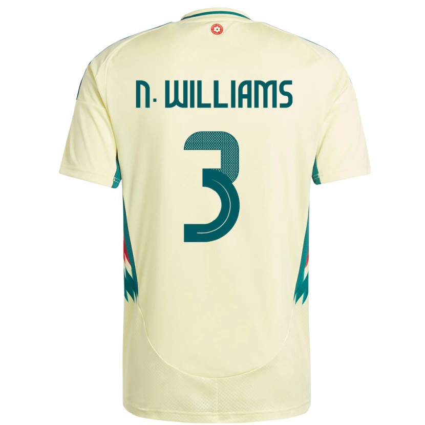 Danxen Barn Wales Neco Williams #3 Beige Gul Bortetrøye Drakt Trøye 24-26 Skjorter T-Skjorte