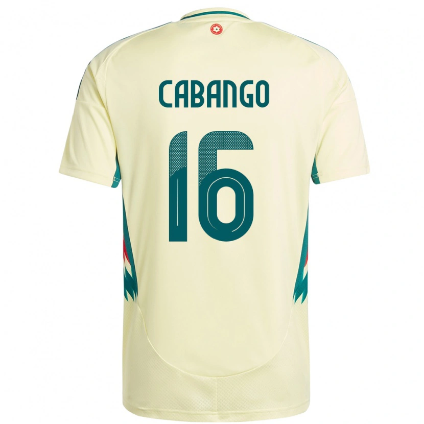 Danxen Barn Wales Ben Cabango #16 Beige Gul Bortetrøye Drakt Trøye 24-26 Skjorter T-Skjorte