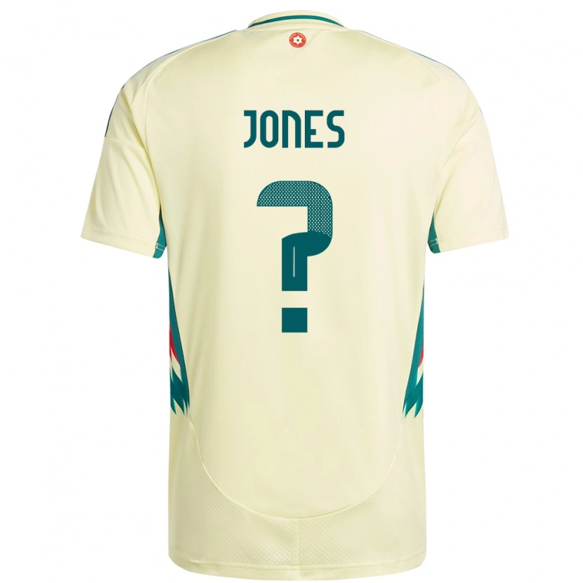Danxen Barn Wales Iestyn Jones #0 Beige Gul Bortetrøye Drakt Trøye 24-26 Skjorter T-Skjorte