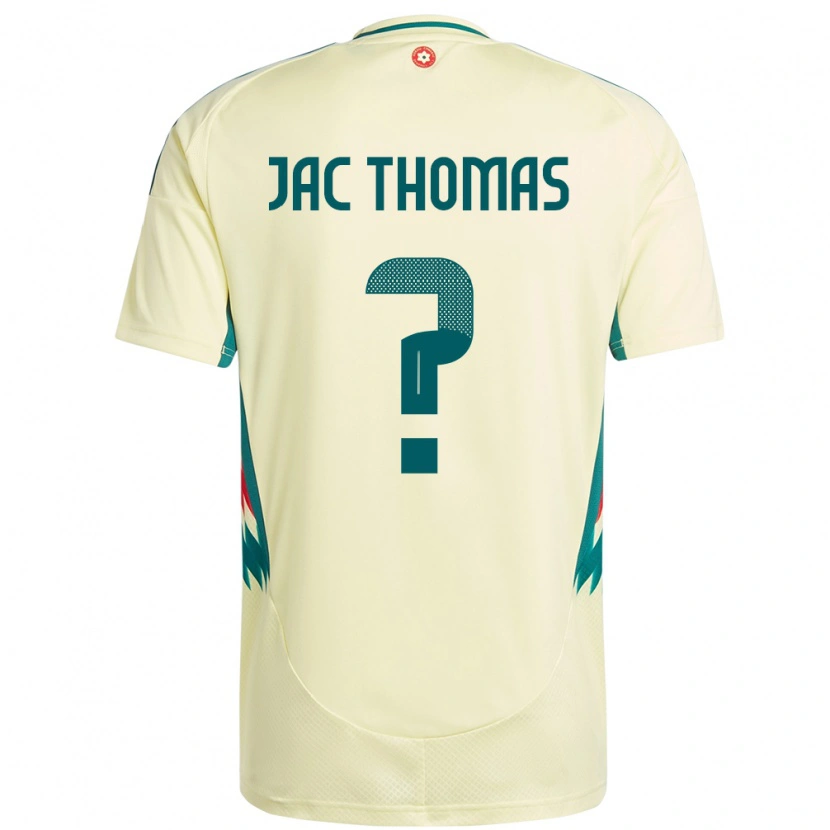 Danxen Barn Wales Jac Thomas #0 Beige Gul Bortetrøye Drakt Trøye 24-26 Skjorter T-Skjorte