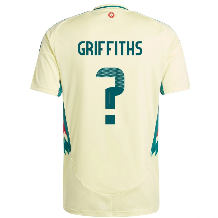 Danxen Barn Wales Louis Griffiths #0 Beige Gul Bortetrøye Drakt Trøye 24-26 Skjorter T-Skjorte