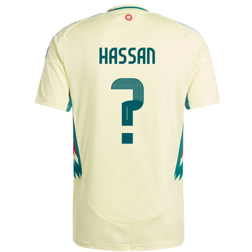 Danxen Barn Wales Rio Hassan #0 Beige Gul Bortetrøye Drakt Trøye 24-26 Skjorter T-Skjorte