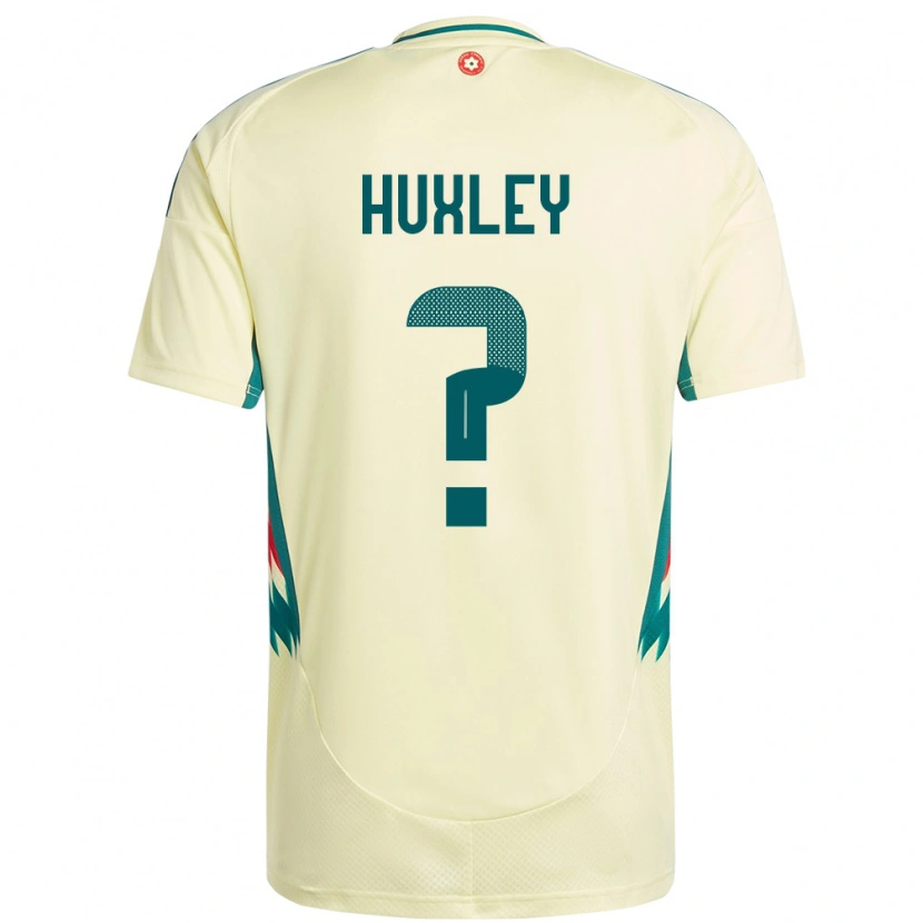 Danxen Barn Wales Leon Huxley #0 Beige Gul Bortetrøye Drakt Trøye 24-26 Skjorter T-Skjorte