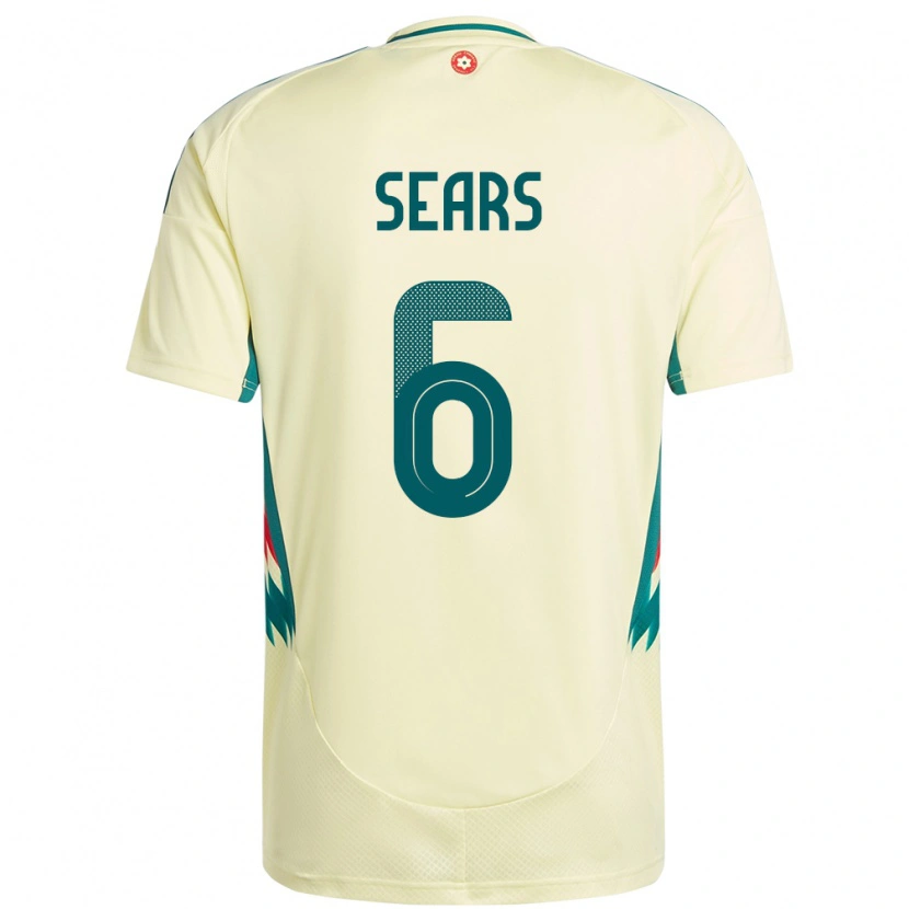 Danxen Barn Wales Ryan Sears #6 Beige Gul Bortetrøye Drakt Trøye 24-26 Skjorter T-Skjorte