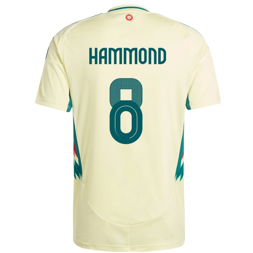 Danxen Barn Wales Oliver Hammond #8 Beige Gul Bortetrøye Drakt Trøye 24-26 Skjorter T-Skjorte
