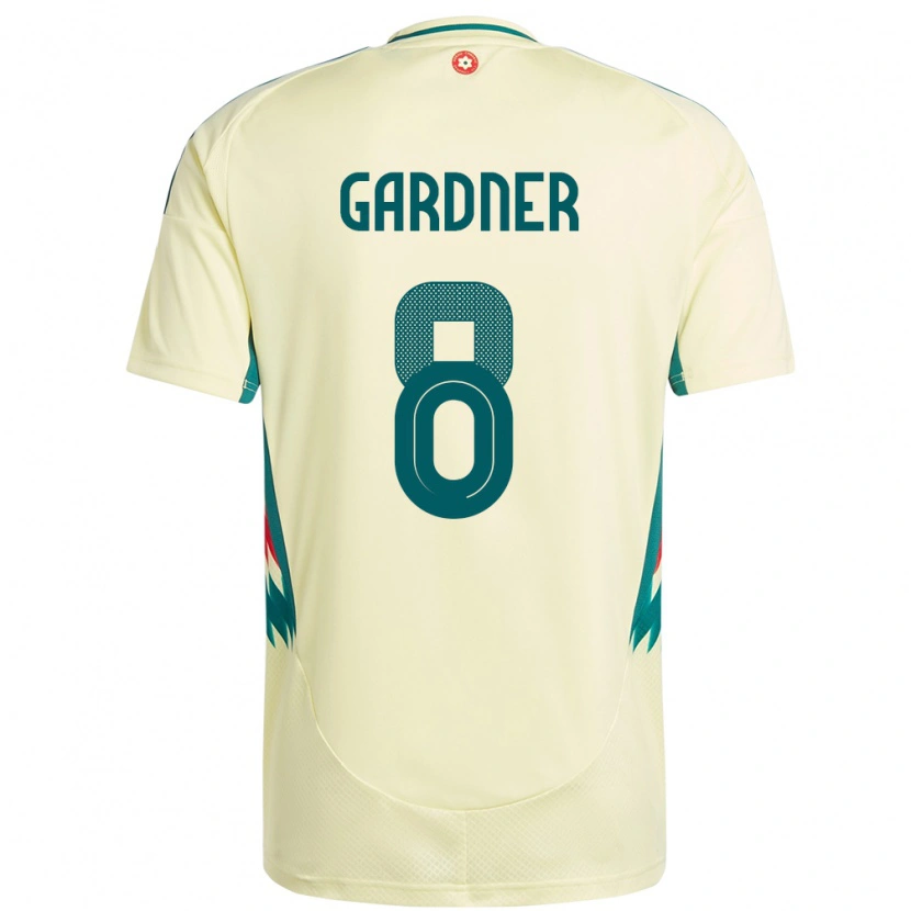 Danxen Barn Wales Luis Gardner #8 Beige Gul Bortetrøye Drakt Trøye 24-26 Skjorter T-Skjorte