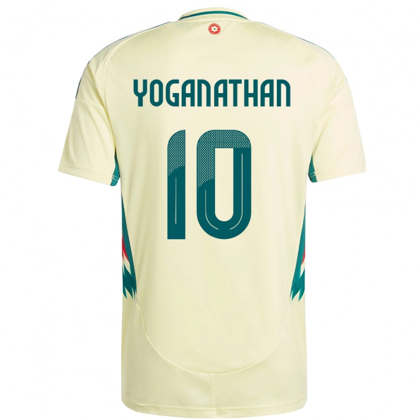 Danxen Barn Wales Vimal Yoganathan #10 Beige Gul Bortetrøye Drakt Trøye 24-26 Skjorter T-Skjorte
