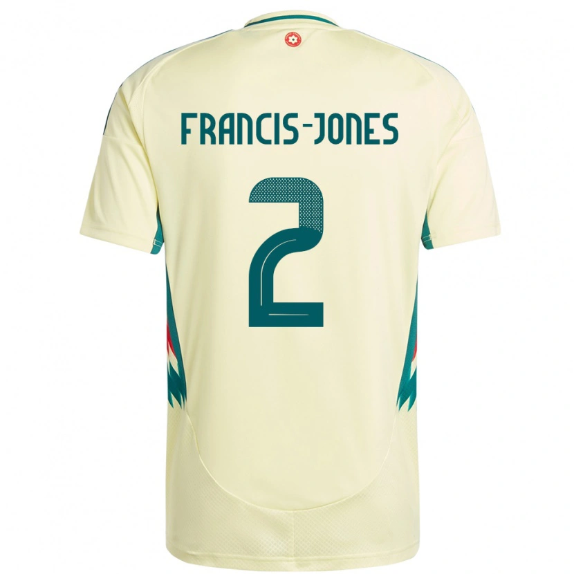 Danxen Barn Wales Maria Francis Jones #2 Beige Gul Bortetrøye Drakt Trøye 24-26 Skjorter T-Skjorte
