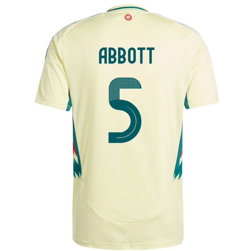 Danxen Barn Wales George Abbott #5 Beige Gul Bortetrøye Drakt Trøye 24-26 Skjorter T-Skjorte