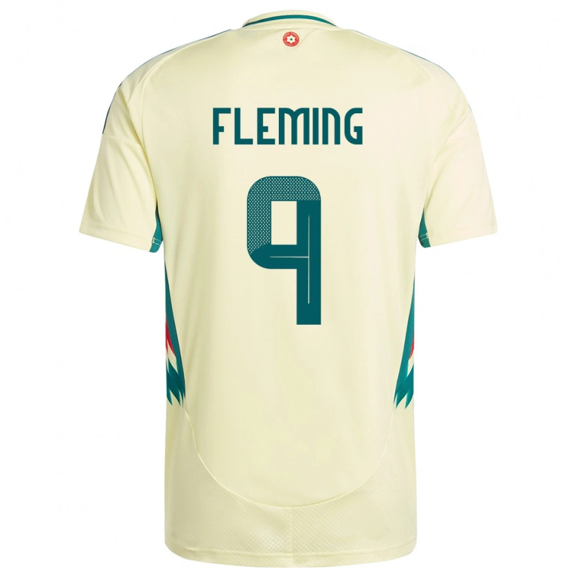 Danxen Barn Wales Cole Fleming #9 Beige Gul Bortetrøye Drakt Trøye 24-26 Skjorter T-Skjorte
