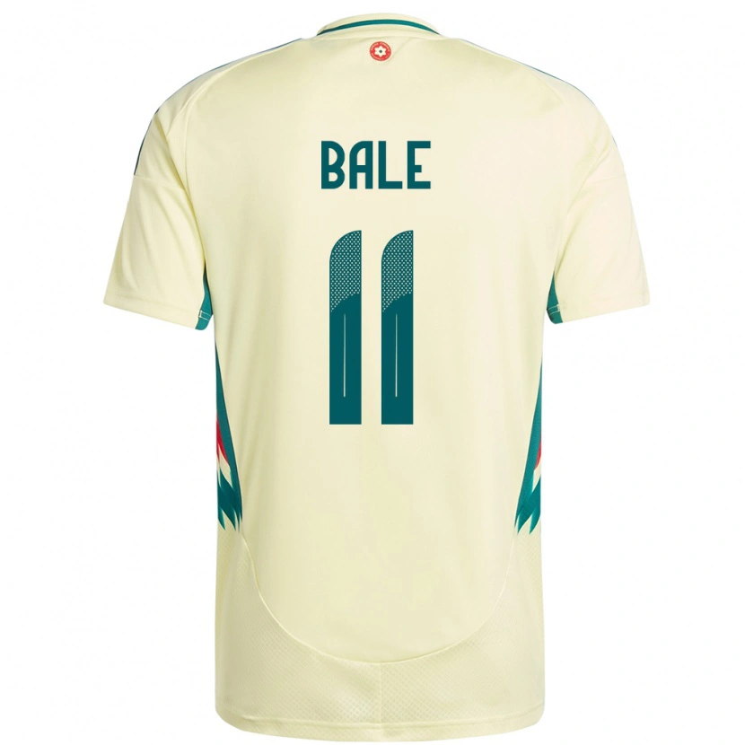 Danxen Barn Wales Gareth Bale #11 Beige Gul Bortetrøye Drakt Trøye 24-26 Skjorter T-Skjorte