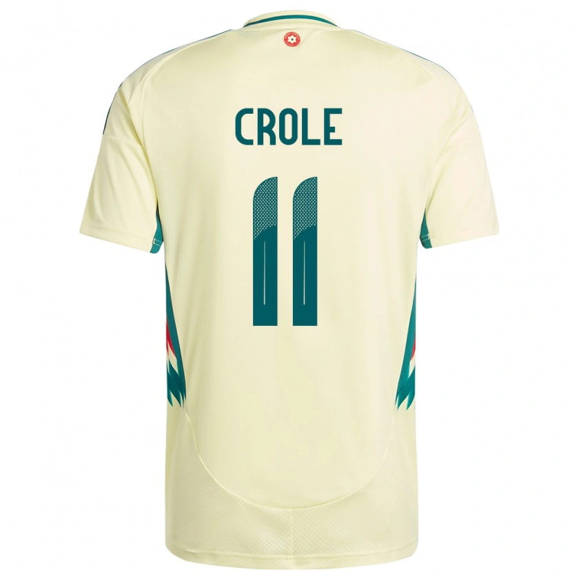 Danxen Barn Wales James Crole #11 Beige Gul Bortetrøye Drakt Trøye 24-26 Skjorter T-Skjorte