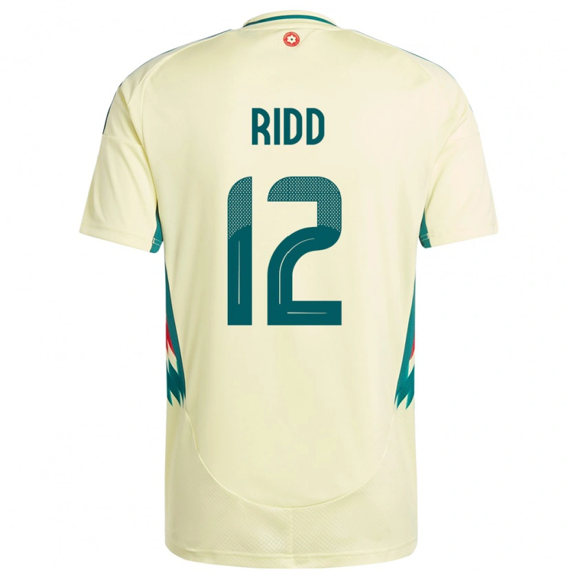 Danxen Barn Wales Lewis Ridd #12 Beige Gul Bortetrøye Drakt Trøye 24-26 Skjorter T-Skjorte