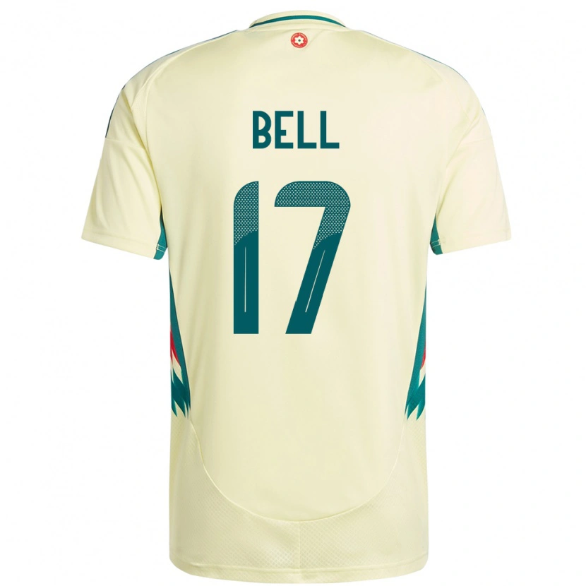 Danxen Barn Wales Zac Bell #17 Beige Gul Bortetrøye Drakt Trøye 24-26 Skjorter T-Skjorte