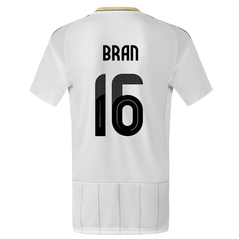 Danxen Barn Costa Rica Alejandro Bran #16 Hvit Bortetrøye Drakt Trøye 24-26 Skjorter T-Skjorte