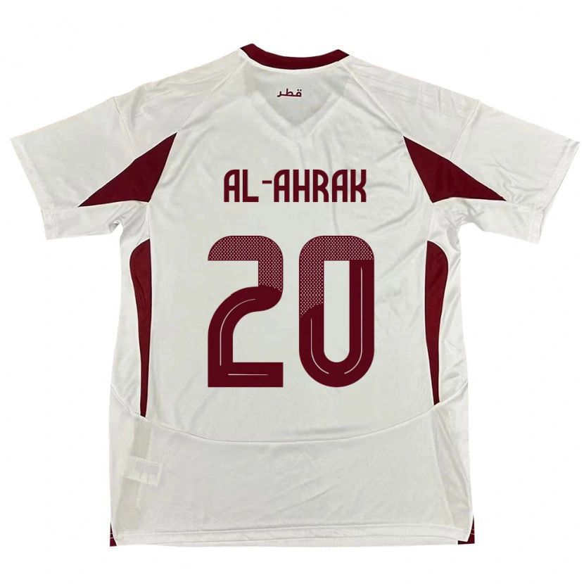 Danxen Barn Qatar Abdullah Al-Ahrak #20 Hvit Bortetrøye Drakt Trøye 24-26 Skjorter T-Skjorte