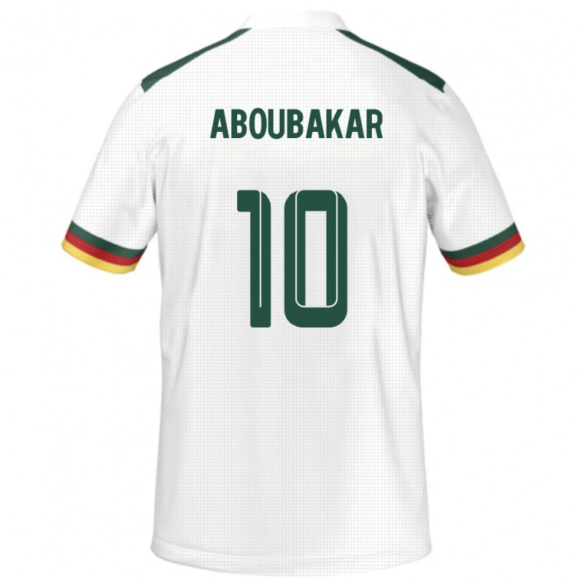 Danxen Barn Kamerun Vincent Aboubakar #10 Hvit Bortetrøye Drakt Trøye 24-26 Skjorter T-Skjorte