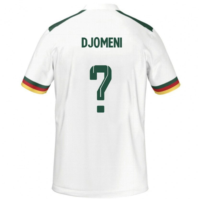 Danxen Barn Kamerun Eric Djomeni #0 Hvit Bortetrøye Drakt Trøye 24-26 Skjorter T-Skjorte