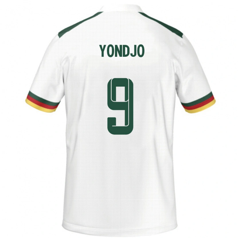 Danxen Barn Kamerun Angel Yondjo #9 Hvit Bortetrøye Drakt Trøye 24-26 Skjorter T-Skjorte