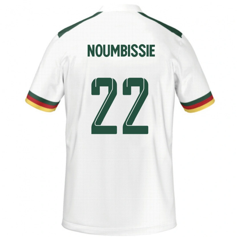 Danxen Barn Kamerun Stéphane Noumbissie #22 Hvit Bortetrøye Drakt Trøye 24-26 Skjorter T-Skjorte