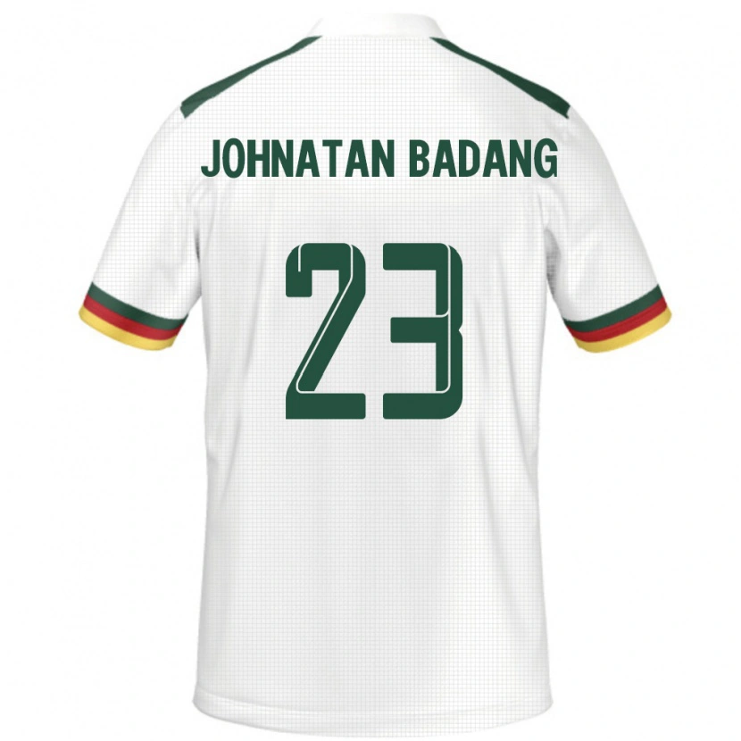 Danxen Barn Kamerun Cédric Johnatan Badang #23 Hvit Bortetrøye Drakt Trøye 24-26 Skjorter T-Skjorte