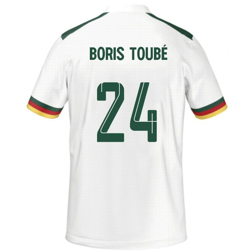 Danxen Barn Kamerun Godefroy Christopher Boris Toubé #24 Hvit Bortetrøye Drakt Trøye 24-26 Skjorter T-Skjorte
