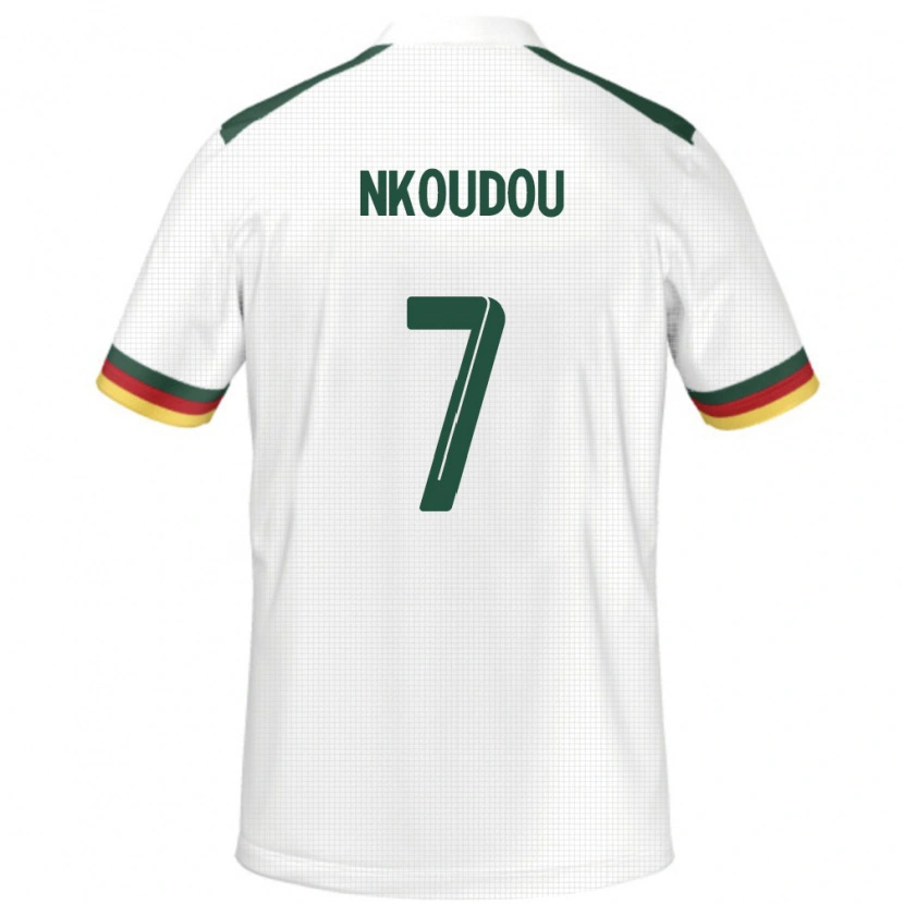 Danxen Barn Kamerun Georges-Kevin Nkoudou #7 Hvit Bortetrøye Drakt Trøye 24-26 Skjorter T-Skjorte
