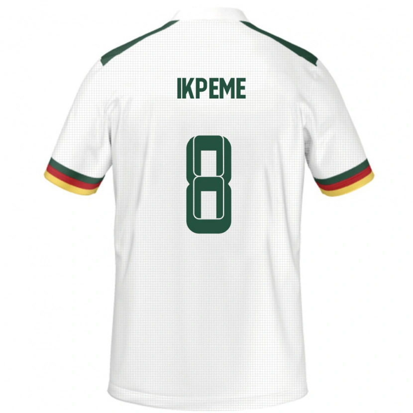 Danxen Barn Kamerun Stephan Ikpeme #8 Hvit Bortetrøye Drakt Trøye 24-26 Skjorter T-Skjorte