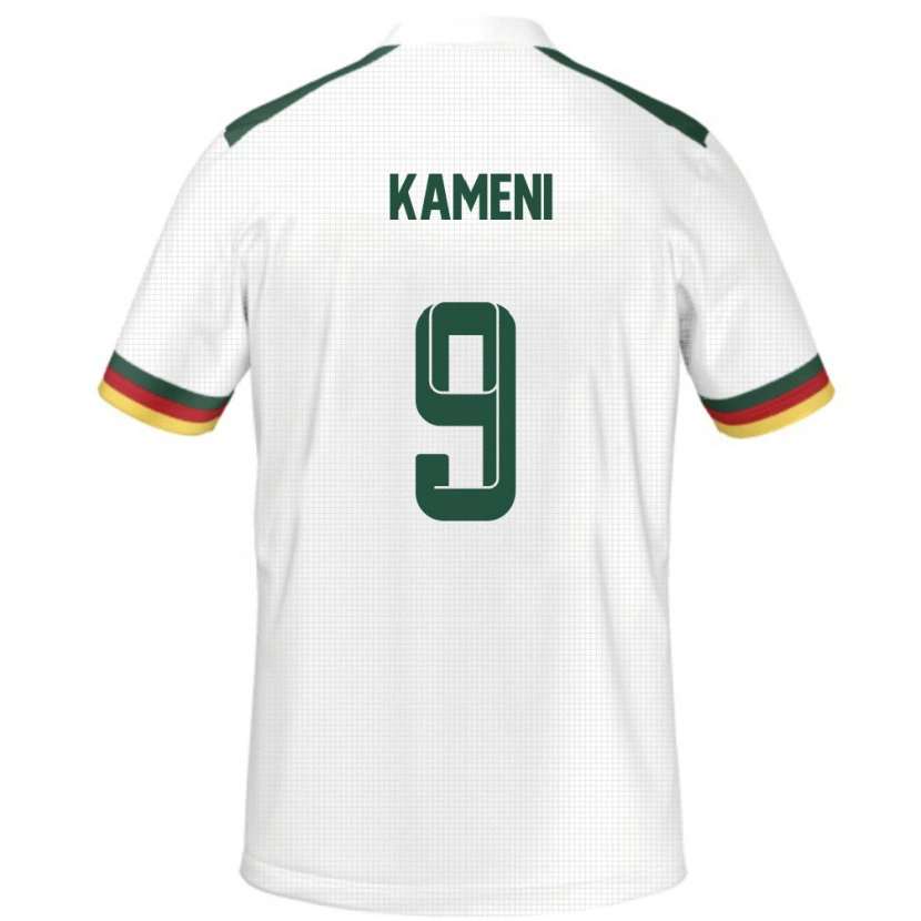 Danxen Barn Kamerun Flora Kameni #9 Hvit Bortetrøye Drakt Trøye 24-26 Skjorter T-Skjorte