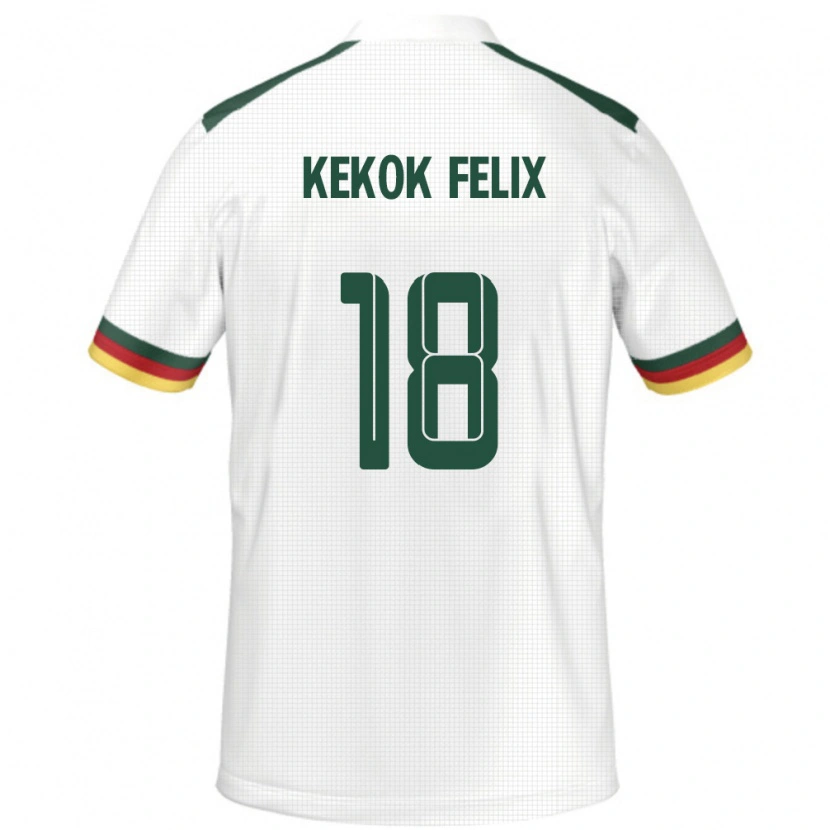 Danxen Barn Kamerun Ndifor Kekok Felix #18 Hvit Bortetrøye Drakt Trøye 24-26 Skjorter T-Skjorte
