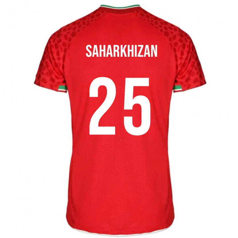 Danxen Barn Iran Saeid Saharkhizan #25 Rød Bortetrøye Drakt Trøye 24-26 Skjorter T-Skjorte