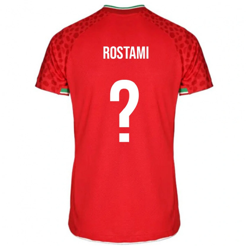 Danxen Barn Iran Artin Rostami #0 Rød Bortetrøye Drakt Trøye 24-26 Skjorter T-Skjorte