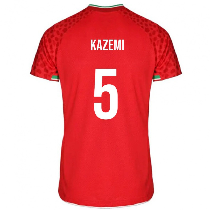 Danxen Barn Iran Abolfazl Kazemi #5 Rød Bortetrøye Drakt Trøye 24-26 Skjorter T-Skjorte