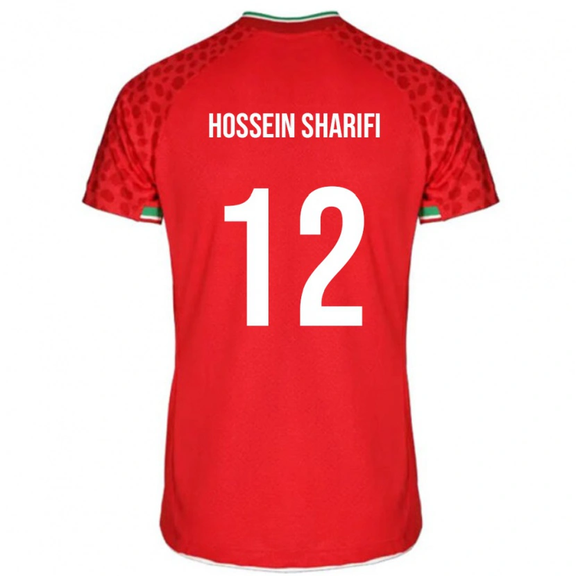 Danxen Barn Iran Mohammad Hossein Sharifi #12 Rød Bortetrøye Drakt Trøye 24-26 Skjorter T-Skjorte