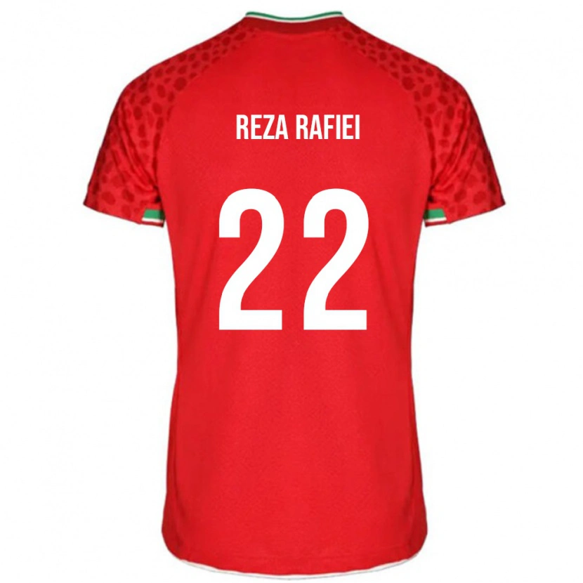 Danxen Barn Iran Amir Reza Rafiei #22 Rød Bortetrøye Drakt Trøye 24-26 Skjorter T-Skjorte