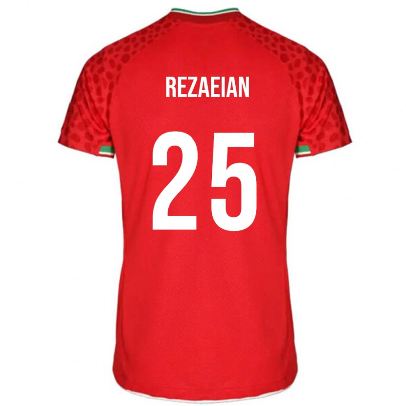 Danxen Barn Iran Ramin Rezaeian #25 Rød Bortetrøye Drakt Trøye 24-26 Skjorter T-Skjorte